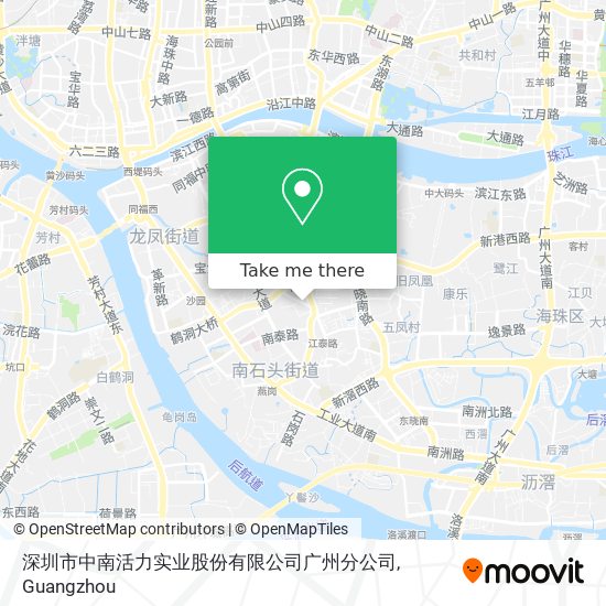 深圳市中南活力实业股份有限公司广州分公司 map