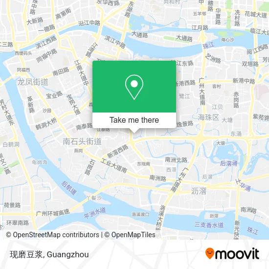 现磨豆浆 map