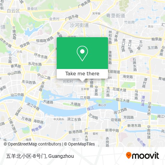 五羊北小区-8号门 map