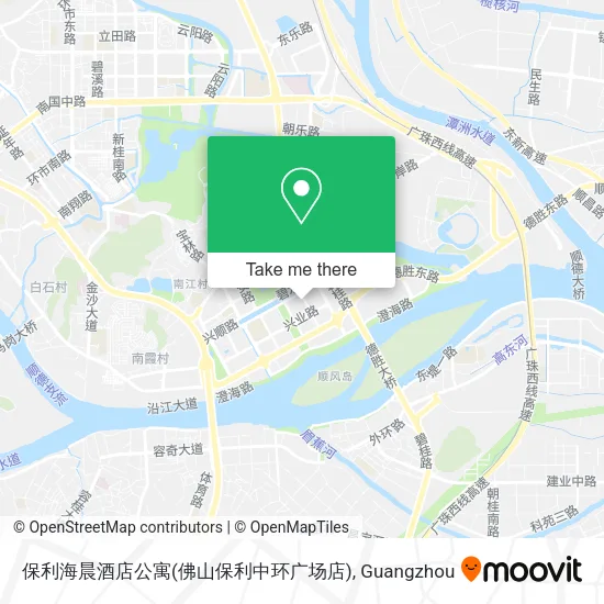 保利海晨酒店公寓(佛山保利中环广场店) map
