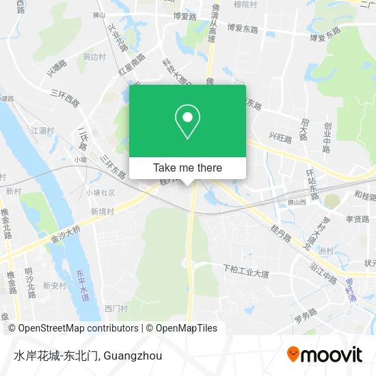 水岸花城-东北门 map