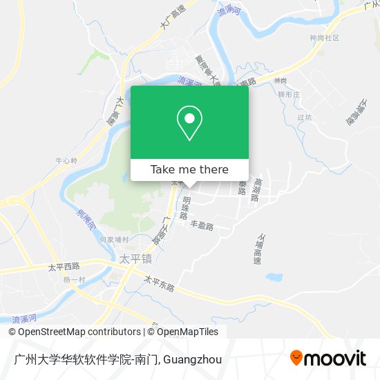 广州大学华软软件学院-南门 map