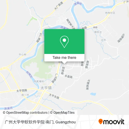 广州大学华软软件学院-南门 map