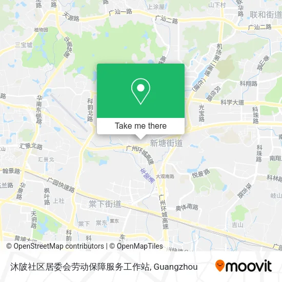 沐陂社区居委会劳动保障服务工作站 map