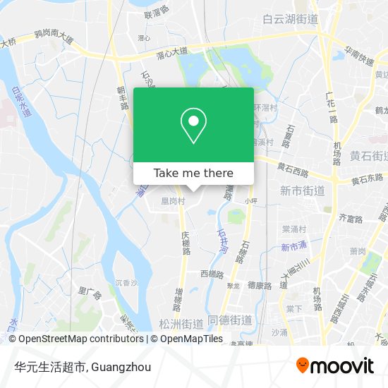 华元生活超市 map
