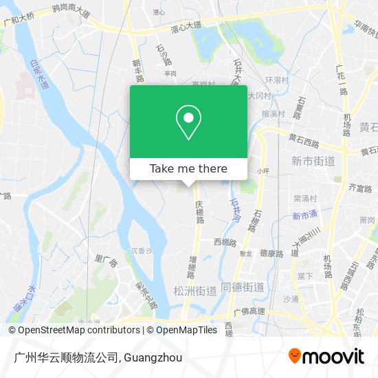 广州华云顺物流公司 map