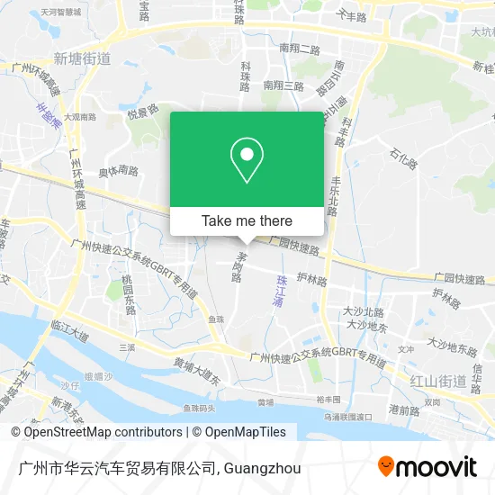 广州市华云汽车贸易有限公司 map