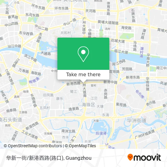 华新一街/新港西路(路口) map