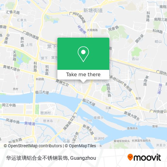 华运玻璃铝合金不锈钢装饰 map