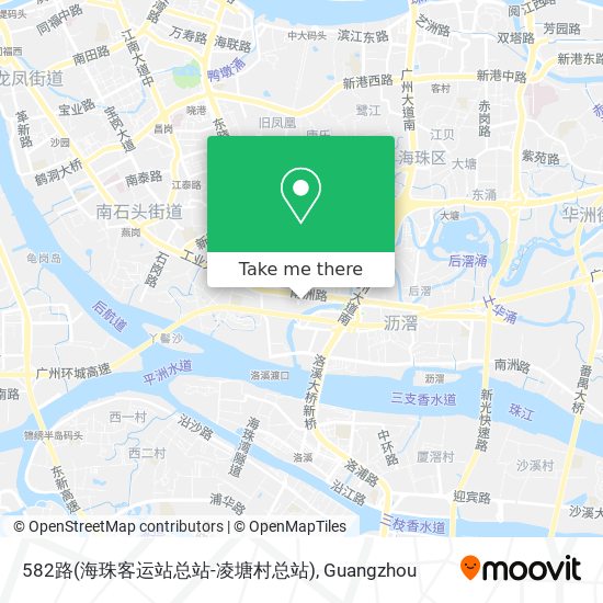 582路(海珠客运站总站-凌塘村总站) map