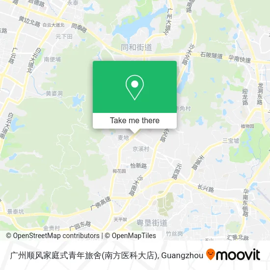 广州顺风家庭式青年旅舍(南方医科大店) map