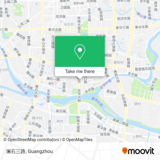 澜石三路 map