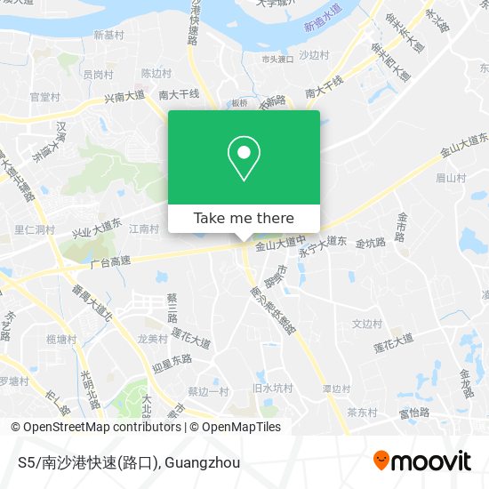 S5/南沙港快速(路口) map
