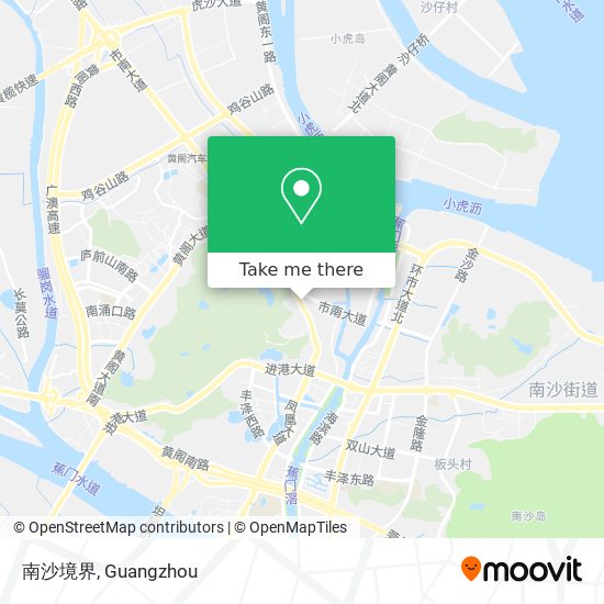 南沙境界 map