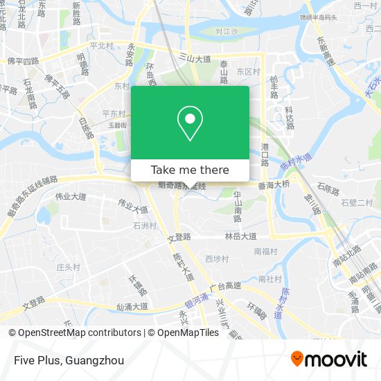 Five Plus map
