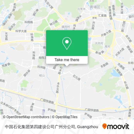 中国石化集团第四建设公司广州分公司 map