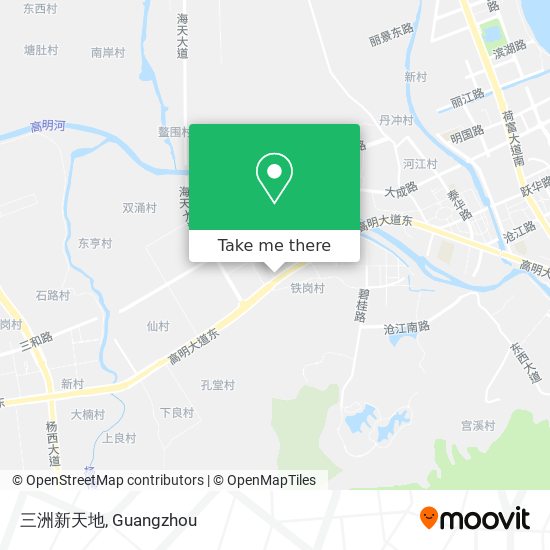 三洲新天地 map