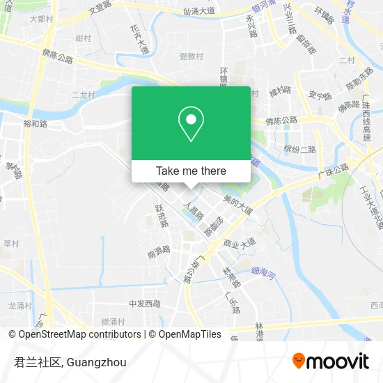 君兰社区 map
