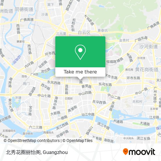 北秀花圈丽怡阁 map