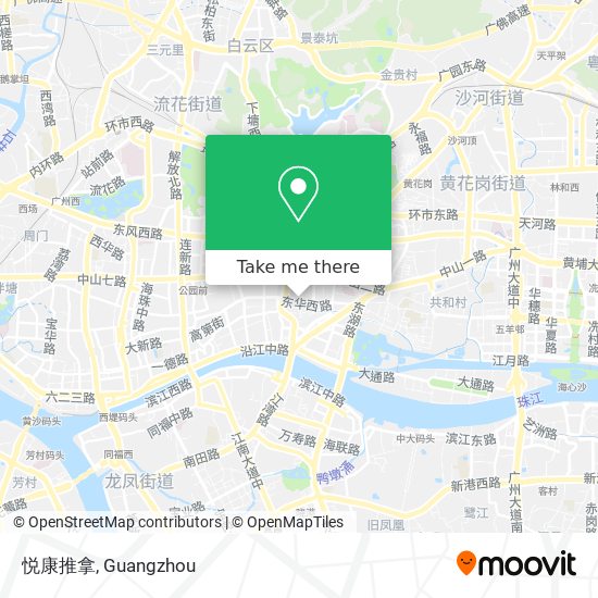 悦康推拿 map
