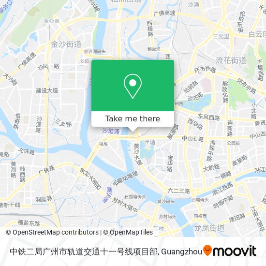 中铁二局广州市轨道交通十一号线项目部 map