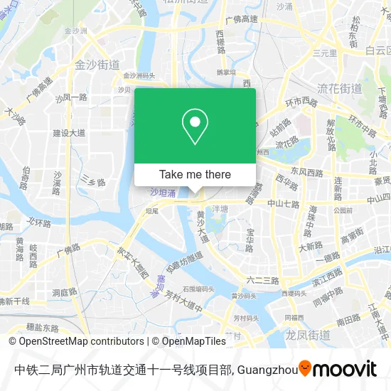 中铁二局广州市轨道交通十一号线项目部 map