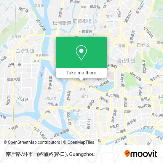南岸路/环市西路辅路(路口) map