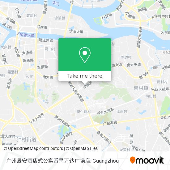 广州辰安酒店式公寓番禺万达广场店 map