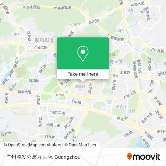 广州鸿发公寓万达店 map