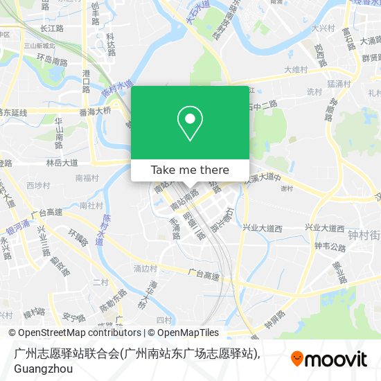 广州志愿驿站联合会(广州南站东广场志愿驿站) map