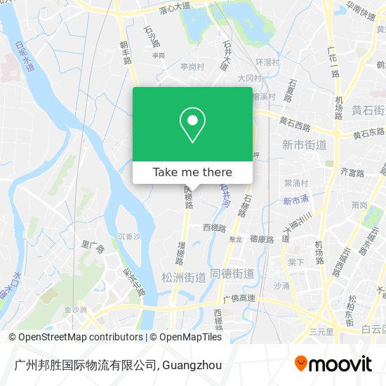 广州邦胜国际物流有限公司 map