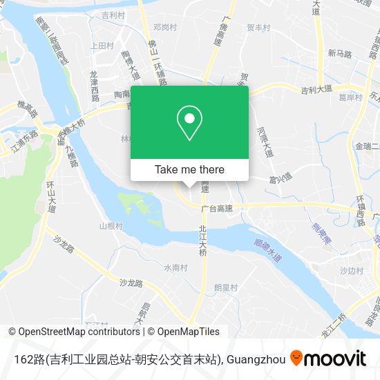 162路(吉利工业园总站-朝安公交首末站) map