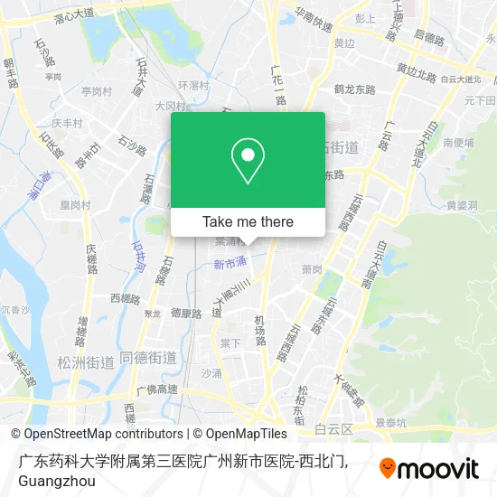 广东药科大学附属第三医院广州新市医院-西北门 map