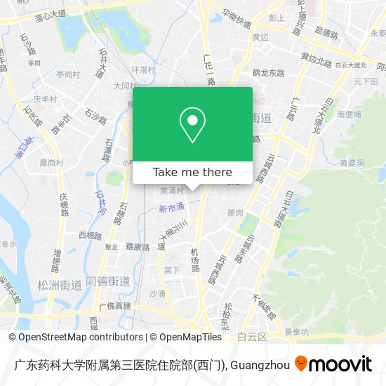 广东药科大学附属第三医院住院部(西门) map