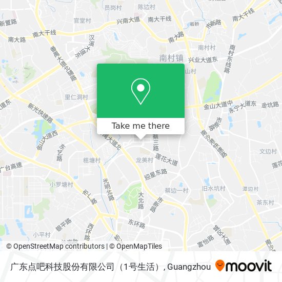 广东点吧科技股份有限公司（1号生活） map