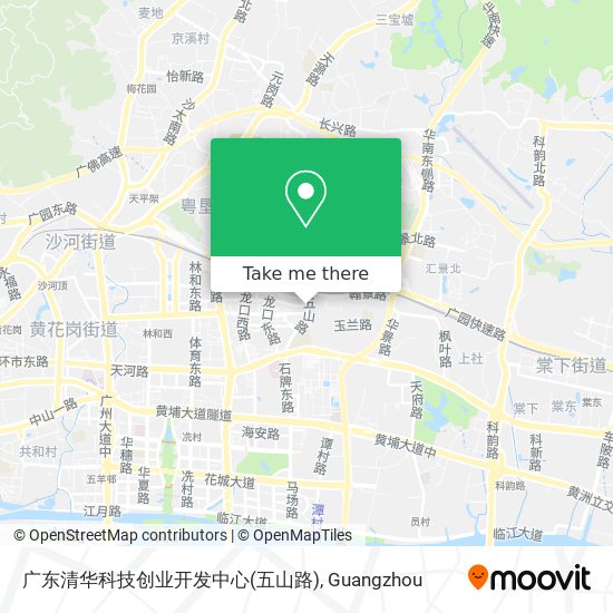广东清华科技创业开发中心(五山路) map