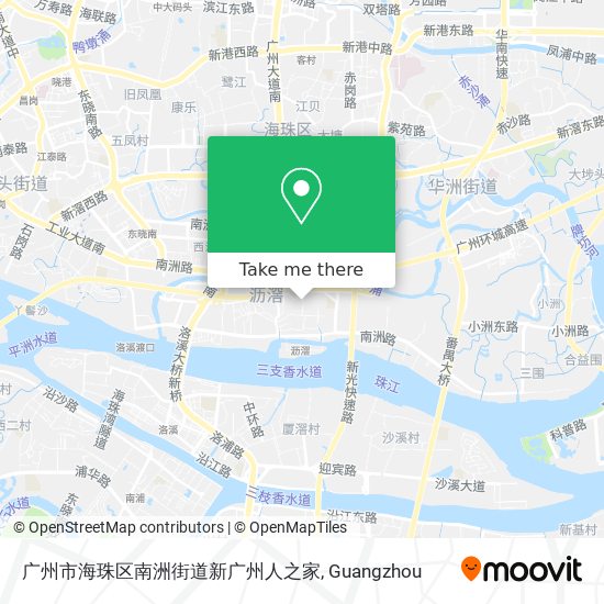 广州市海珠区南洲街道新广州人之家 map
