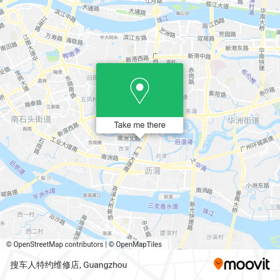 搜车人特约维修店 map
