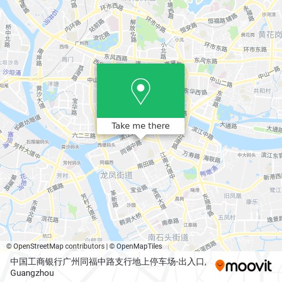 中国工商银行广州同福中路支行地上停车场-出入口 map