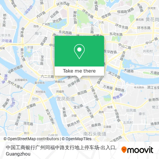 中国工商银行广州同福中路支行地上停车场-出入口 map