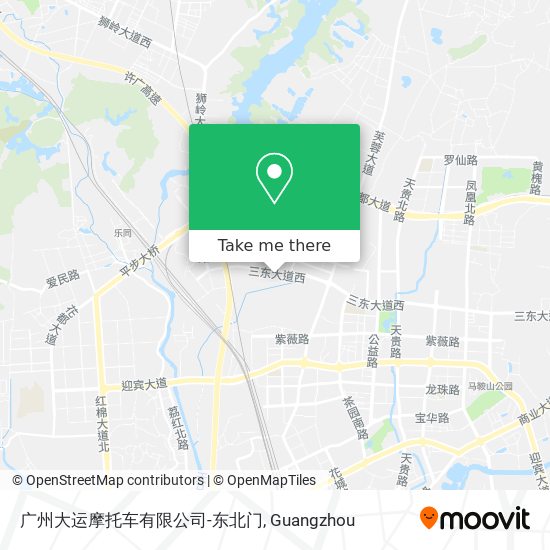 广州大运摩托车有限公司-东北门 map