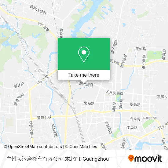 广州大运摩托车有限公司-东北门 map