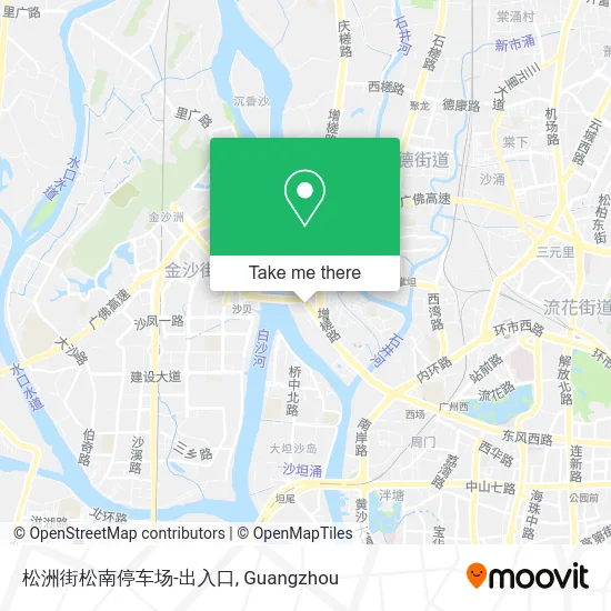 松洲街松南停车场-出入口 map