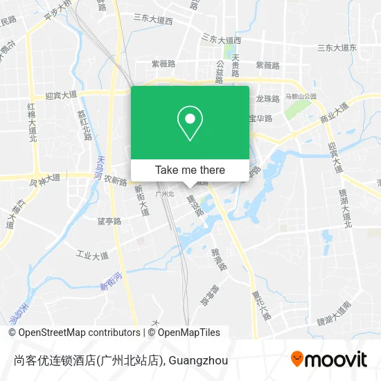 尚客优连锁酒店(广州北站店) map