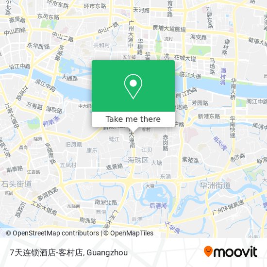 7天连锁酒店-客村店 map