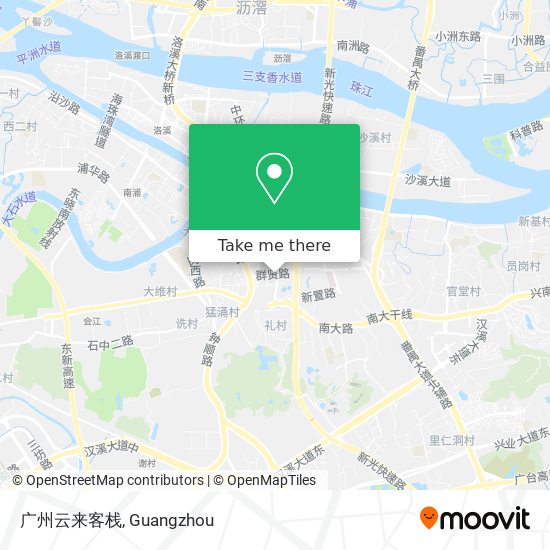 广州云来客栈 map