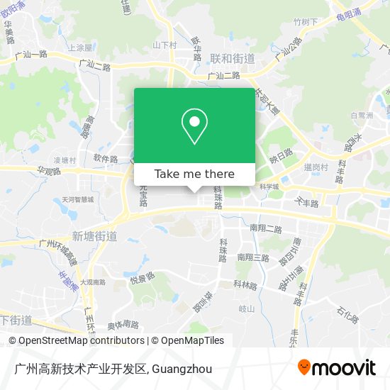 广州高新技术产业开发区 map