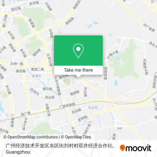 广州经济技术开发区东区街刘村村双井经济合作社 map