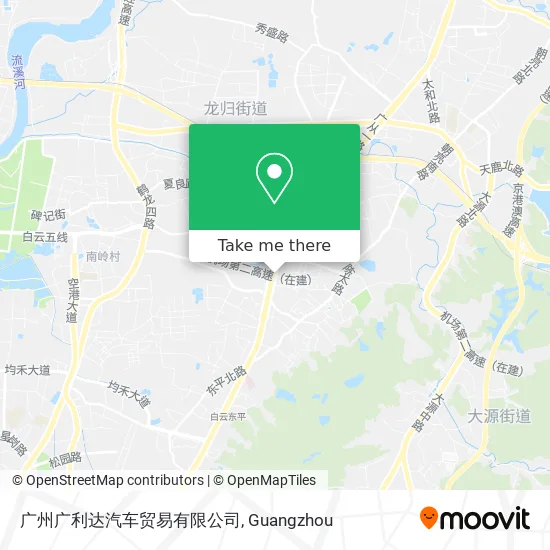 广州广利达汽车贸易有限公司 map