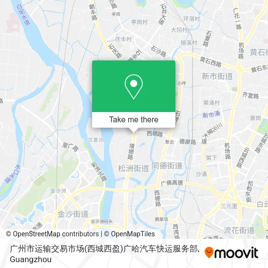 广州市运输交易市场(西城西盈)广哈汽车快运服务部 map